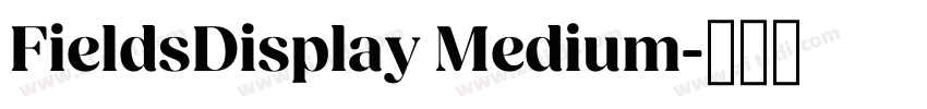 FieldsDisplay Medium字体转换